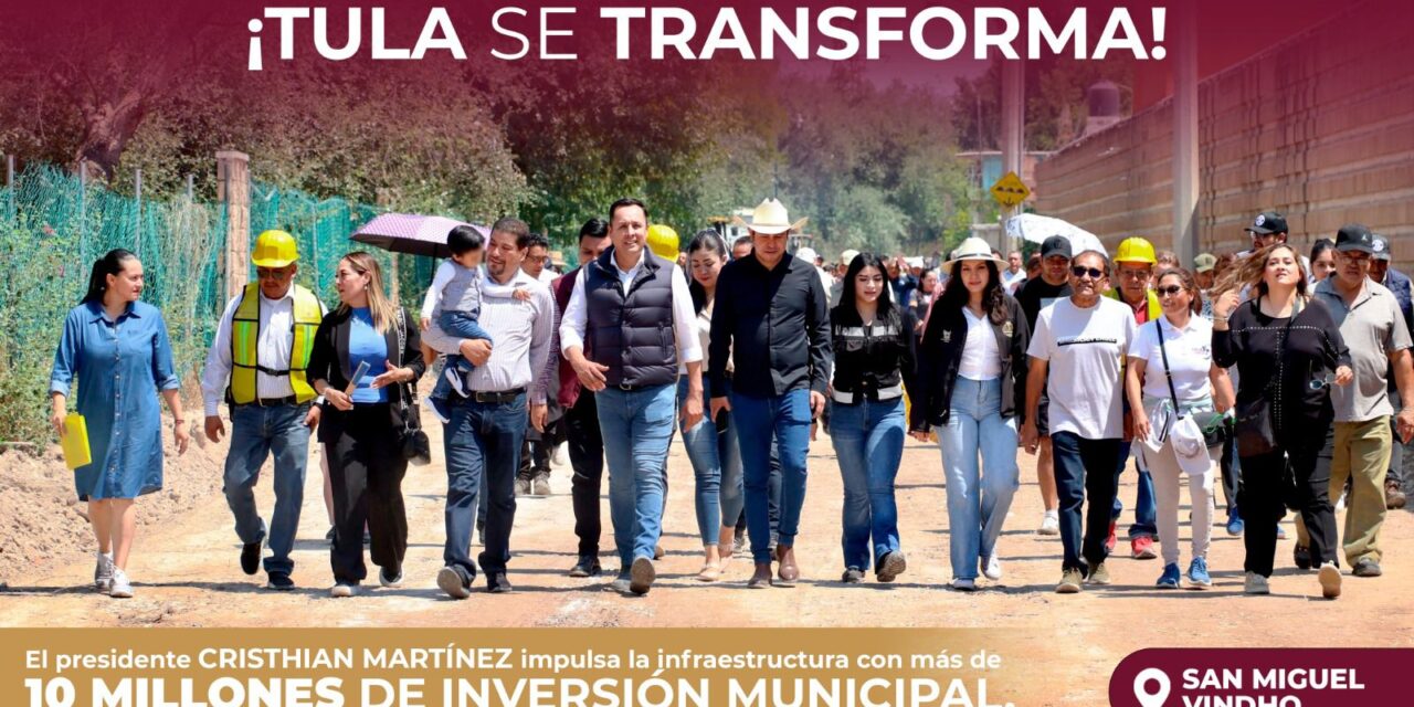 Logro histórico: inversión de más de 10 millones de pesos para la calle Tula en San Miguel Vindho.