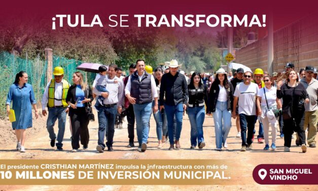 Logro histórico: inversión de más de 10 millones de pesos para la calle Tula en San Miguel Vindho.