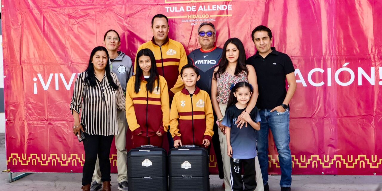 Cristhian Martínez entrega apoyos a jóvenes atletas para potenciar su desarrollo deportivo en las Olimpiadas Nacionales