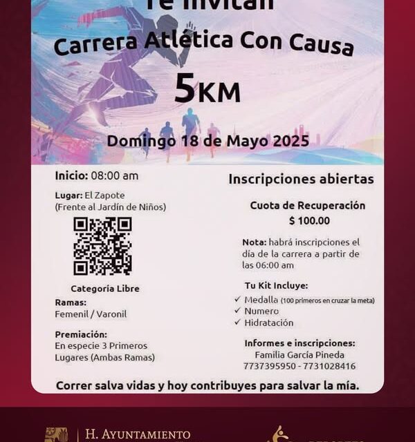 Participa y corre por una buena causa