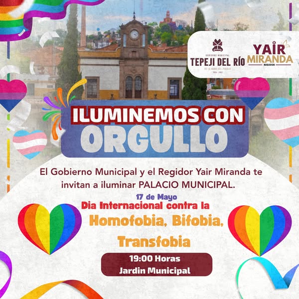 Conmemoración del Día Nacional contra las LGBTTTIQ+fobias en Tepeji del Río
