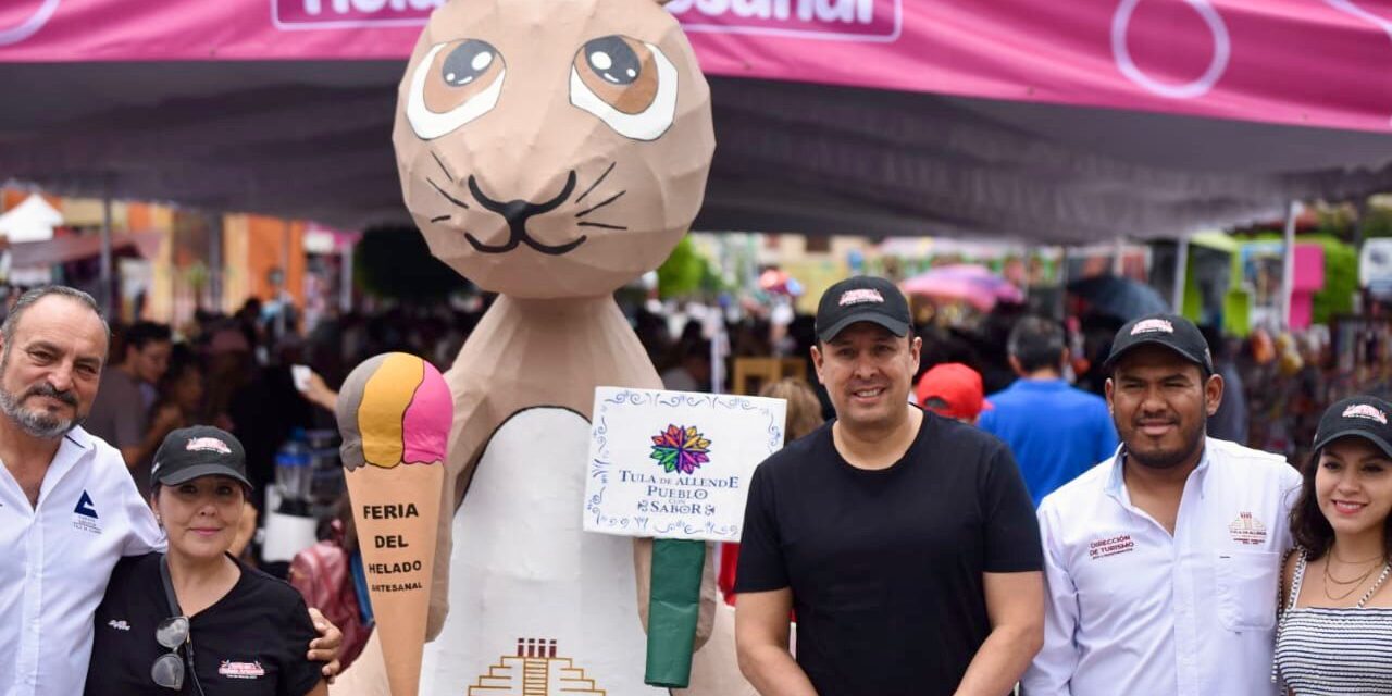 Feria artesanal del helado 2025 en Tula, todo un éxito.