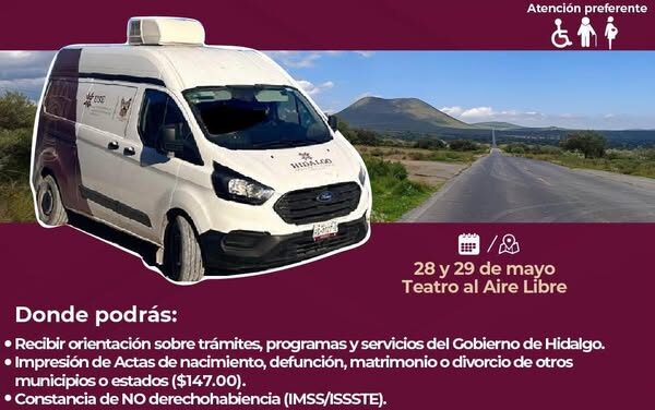 Las Unidades Móviles de Servicios Estatales ponen a tu disposición diferentes trámites completamente GRATUITOS