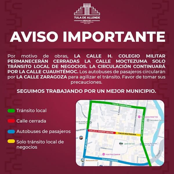 Aviso a la población tulense