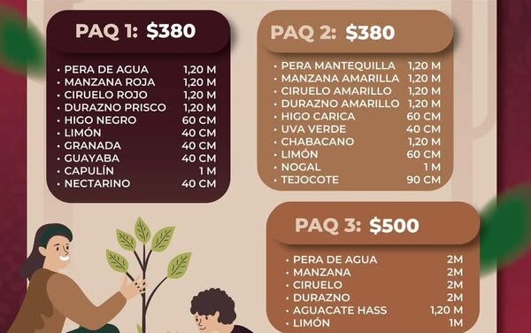 Inicia «Programa de árboles frutales» en Atotonilco de Tula