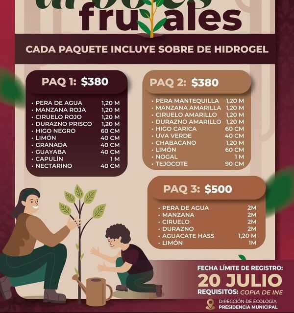 Inicia «Programa de árboles frutales» en Atotonilco de Tula