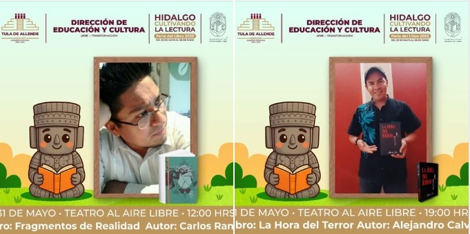Hoy dos escritores de la región presentarán sus obras más recientes en Tula de Allende