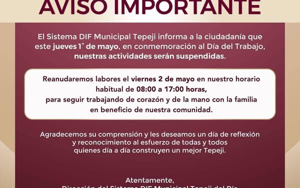 #Aviso DIF Tepeji