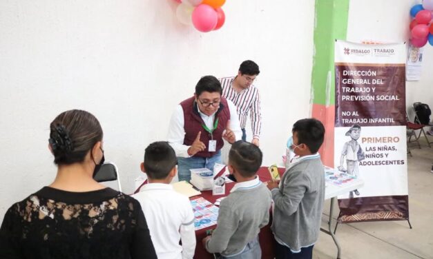 Gobierno de Hidalgo concientiza sobre el trabajo infantil