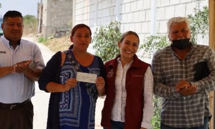 TANIA VALDEZ ENTREGA APOYO PARA AMPLIACIÓN DE RED ELÉCTRICA EN TLAXINACALPAN