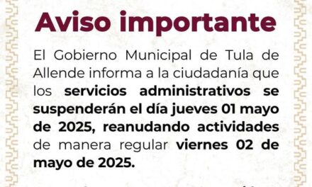 #Aviso a la población tulense