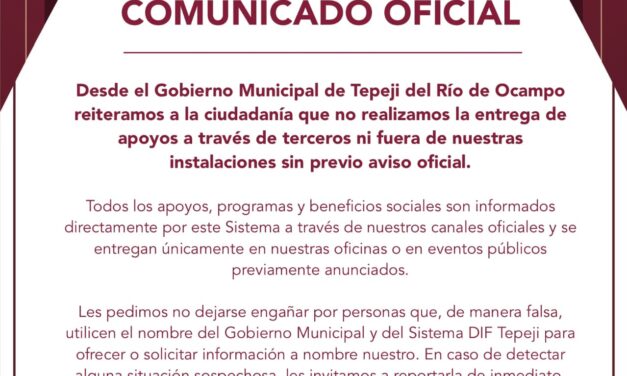 COMUNICADO OFICIAL