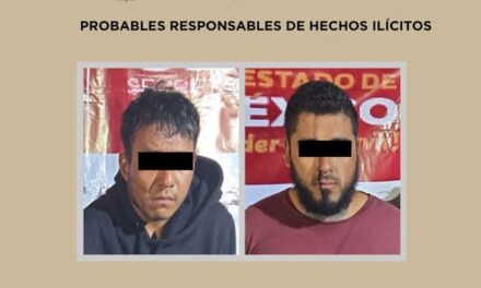 DETIENEN A DOS POSIBLES IMPLICADOS EN ROBO A TRANSPORTISTA CON VIOLENCIA