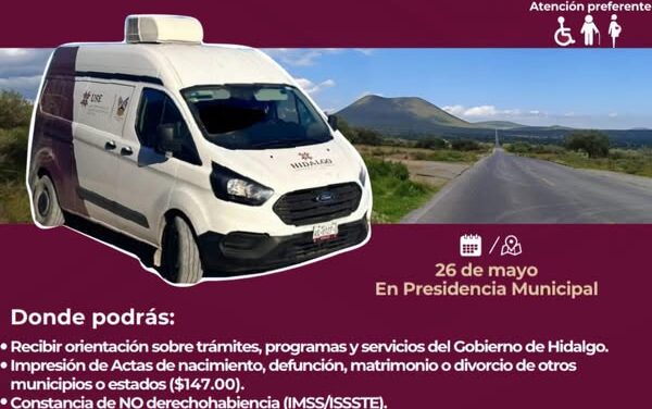 UNIDADES MÓVILES LLEGAN A TEPEJI DEL RÍO PARA ACERCAR TRÁMITES Y SERVICIOS A LA CIUDADANÍA