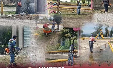 Continúan jornadas de limpieza en localidades de Atotonilco de Tula