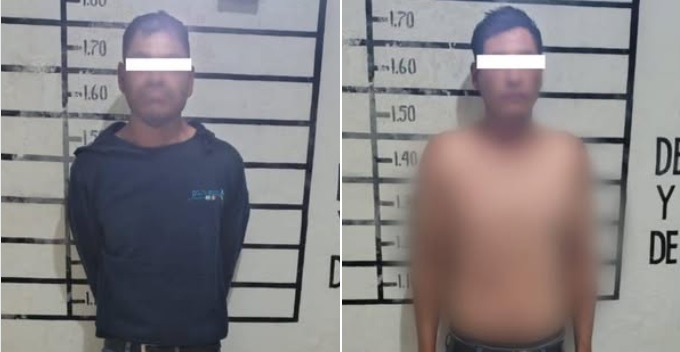Policía Municipal de Atotonilco de Tula detiene a dos hombres tras robo a tienda Oxxo en Praderas del Potrero