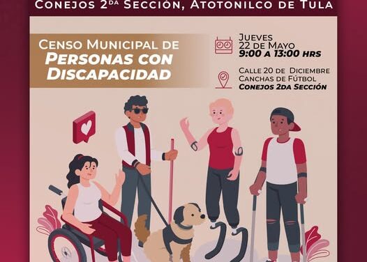 Vices por la discapacidad estará en la localidad de Conejos