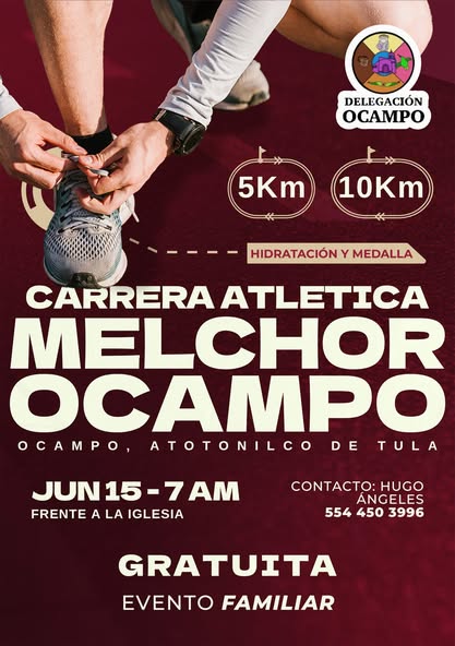 El gobierno de Atotonilco de Tula invita a celebrar el 𝟏𝟑𝟎 𝐚𝐧𝐢𝐯𝐞𝐫𝐬𝐚𝐫𝐢𝐨 𝐝𝐞 𝐎𝐜𝐚𝐦𝐩𝐨