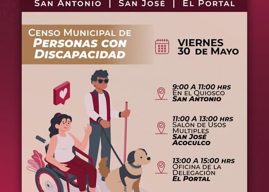 Voces por la discapacidad continúa su recorrido por las localidades de Atotonilco de Tula