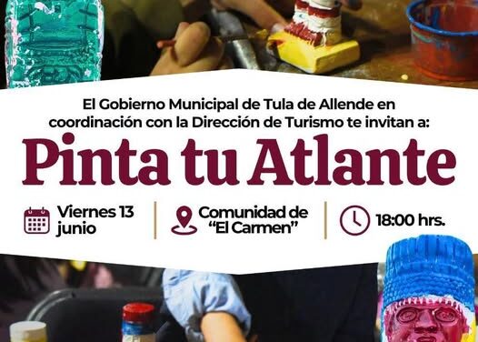 Pinta tu Atlante en Tula de Allende