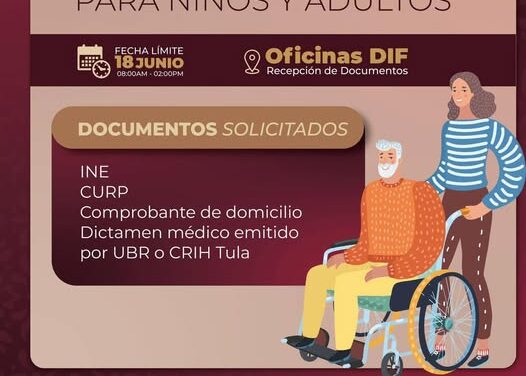 Inicia registro para la entrega de sillas de ruedas en Atotonilco de Tula