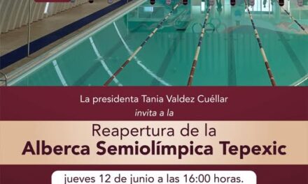 Aún estás a tiempo de llegar a la reapertura de la Alberca Semiolímpica Tepexic, que se llevará a cabo a las 16:00 horas de hoy jueves.