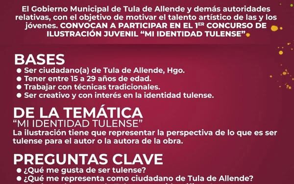 Invitan a participar en el 1er. concurso de ilustración juvenil en Tula