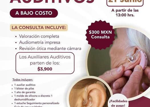 El Sistema DIF Municipal Tepeji, en coordinación con Audiomed, te invita a aprovechar esta oportunidad única