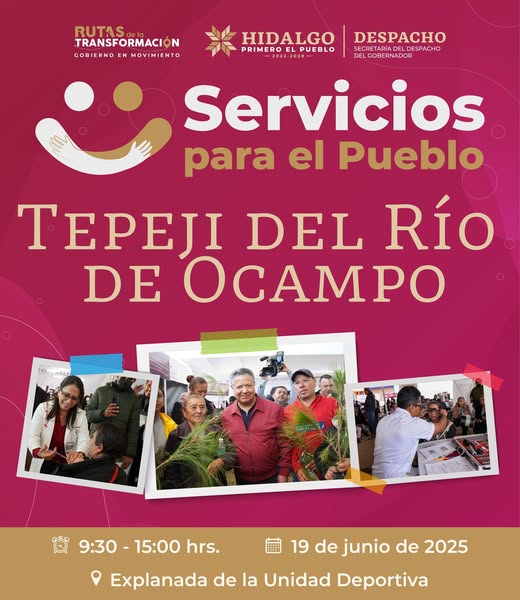 El Gobierno de Tepeji del Río invita a ser parte de las Rutas de la Transformación