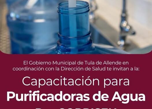 Capacitación para purificadores de agua en Tula de Allende