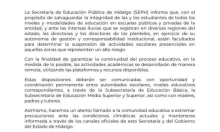 COMUNICADO SEPH