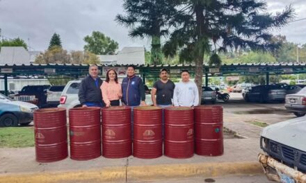 Donan 50 tambos para basura que seránutilizados para centros educativos de Tula