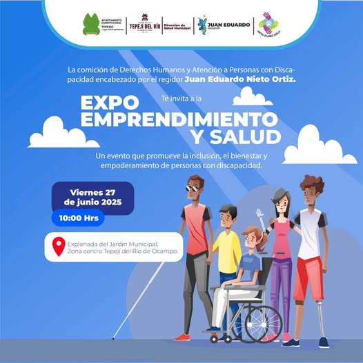 El Gobierno de Tepeji del Río invita a participar en la Expo Emprendimiento y Salud Tepeji 2025