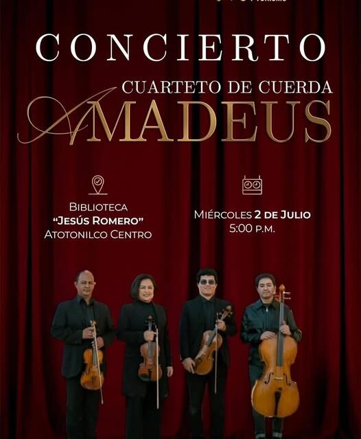 El Gobierno Municipal de Atotonilco de Tula te invita al 𝗖𝗼𝗻𝗰𝗶𝗲𝗿𝘁𝗼 𝗱𝗲𝗹 𝗖𝘂𝗮𝗿𝘁𝗲𝘁𝗼 𝗱𝗲 𝗖𝘂𝗲𝗿𝗱𝗮 𝗔𝗺𝗮𝗱𝗲𝘂𝘀