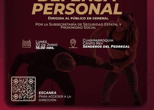 Impartirán Curso de Defensa Personal en Atotonilco de Tula