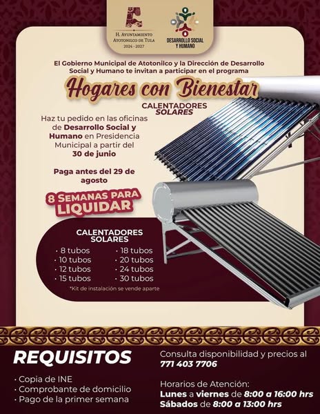 Seguimos impulsando el bienestar de las familias de #AtotonilcoDeTula a través del programa «𝗛𝗼𝗴𝗮𝗿𝗲𝘀 𝗰𝗼𝗻 𝗕𝗶𝗲𝗻𝗲𝘀𝘁𝗮𝗿 𝗷𝘂𝗹𝗶𝗼 – 𝗮𝗴𝗼𝘀𝘁𝗼 𝟮𝟬𝟮𝟱».