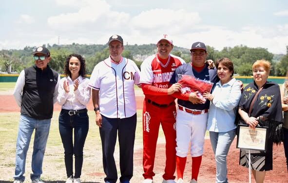 Inauguración del nuevo campo de béisbol en El Carmen, un logro más del compromiso del gobierno municipal de Tula de Allende con el deporte