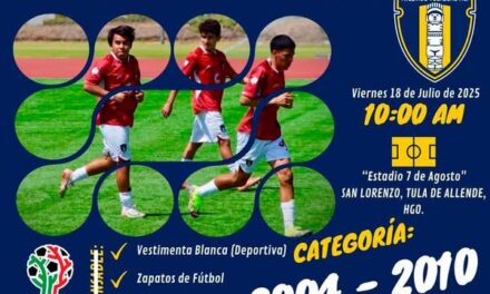 Gobierno de Tula invita a participar en las visorias para integrar el equipo de Atlético Toltecas