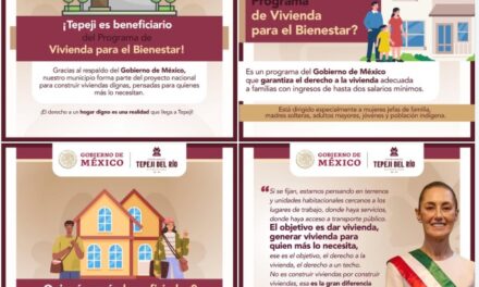 Tepeji será beneficiado con el programa de Vivienda para el Bienestar