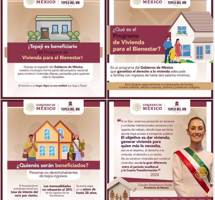 Tepeji será beneficiado con el programa de Vivienda para el Bienestar