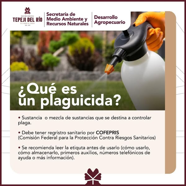 Tepeji invita a participar en las acciones del Manejo Adecuado de Envases Vacíos de Plaguicidas