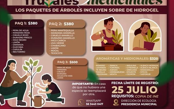 La convocatoria para el programa de entrega de árboles frutales en #AtotonilcoDeTula está por cerrar