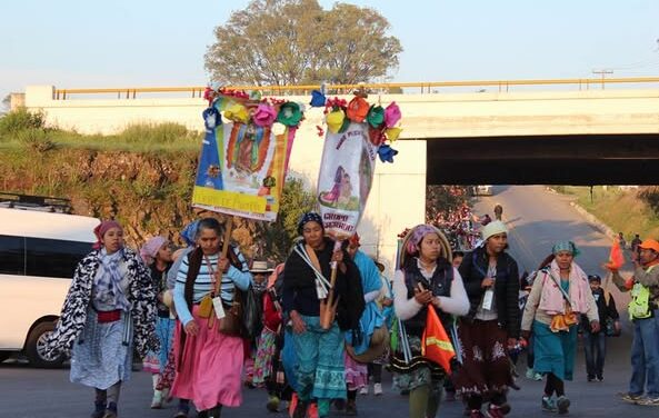 Más de 18 mil peregrinas arriban al municipio de Tepeji del Río