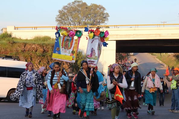 Más de 18 mil peregrinas arriban al municipio de Tepeji del Río
