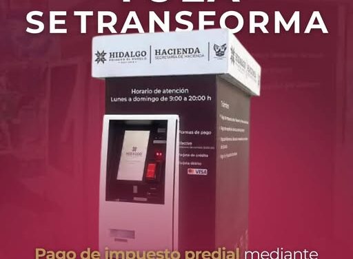 En #TulaDeAllende ya puedes realizar tu pago del impuesto predial en los kioskos digitales.