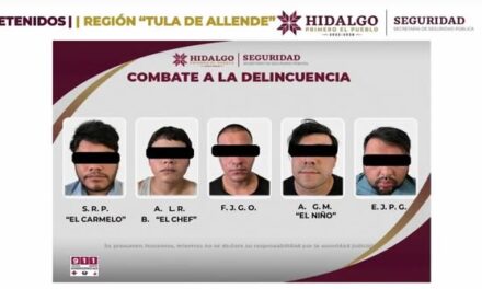 Detienen en Tula a 5 personas presuntmante involucradas en la agresión contra agentes de investigación