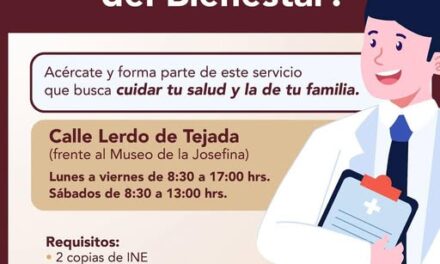 El Gobierno Municipal de Tepeji del Río te invita a afiliarte a la Unidad Médica del Bienestar.