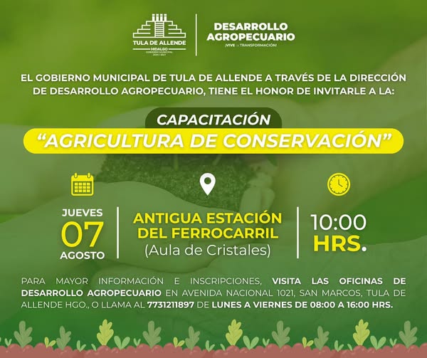Transforma tu forma de cultivar con la capacitación “Agricultura de Conservación”