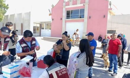 Más de mil vacunas se aplicaron en el primer día de la campaña de vacunación antirrábica en #TepejiDelRío.