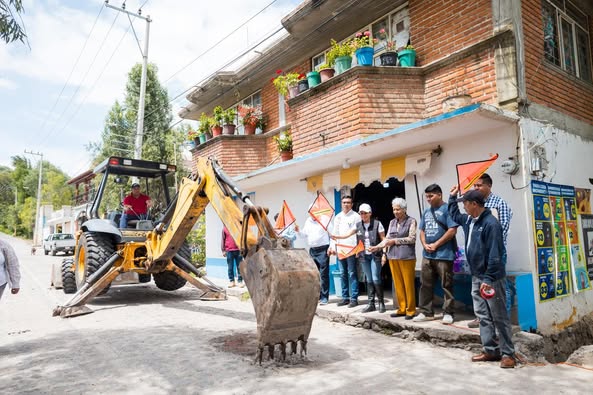 Inicia obra de drenaje sanitario en Santa María Magdalena, de la mano del pueblo